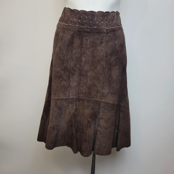 Cabi brown Suede skirt - Picture 4 of 6